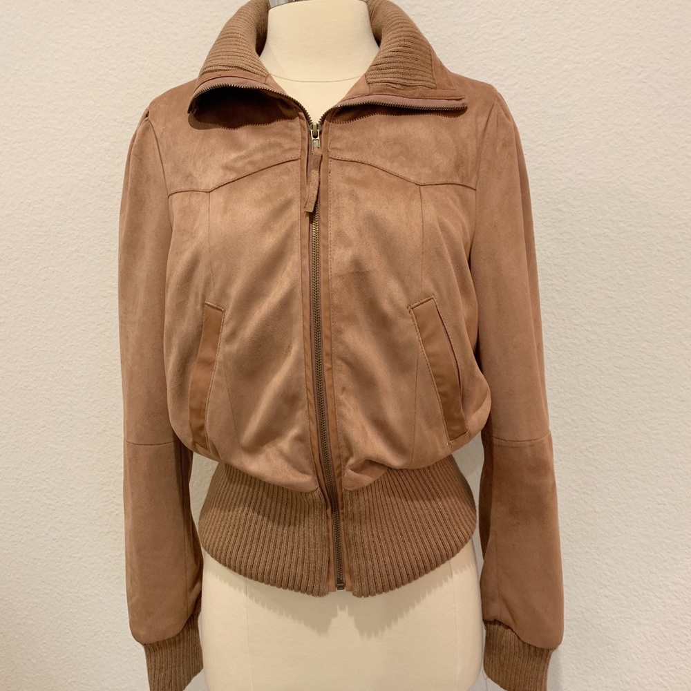 Junk (Australian Brand) Faux suede cropped jacket